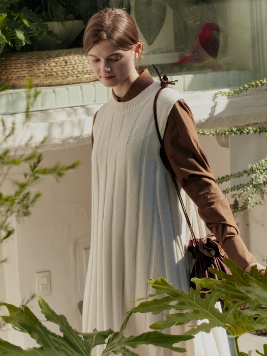 [N]SEOUL FOREST Knit maxi dress (Ivory)
