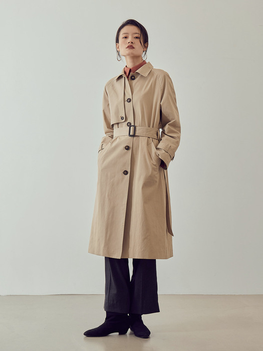 CLASSIC SINGLE TRENCH [BEIGE]