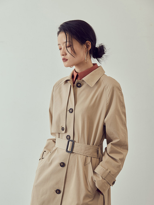 CLASSIC SINGLE TRENCH [BEIGE]