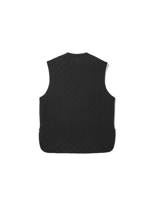 v-neck quilting vest_CWUAW20752BKX