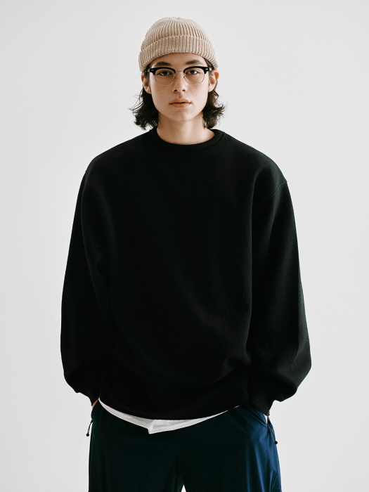 [FW20 Sounds Life]Cut & Tucked Sweatshirt(Black)