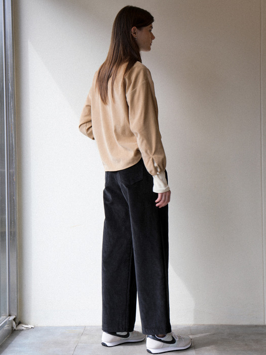 3.33 WIDE CORDUROY PANTS_BLACK