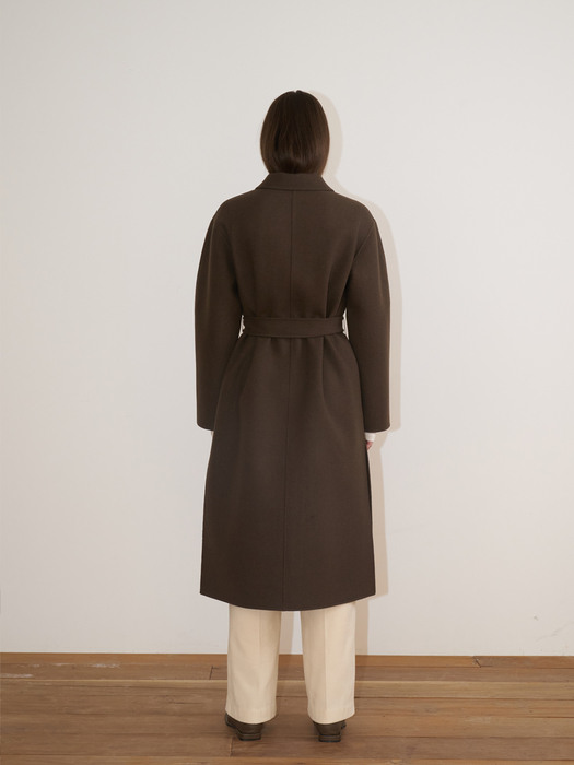 Handmade wool coat(brown)