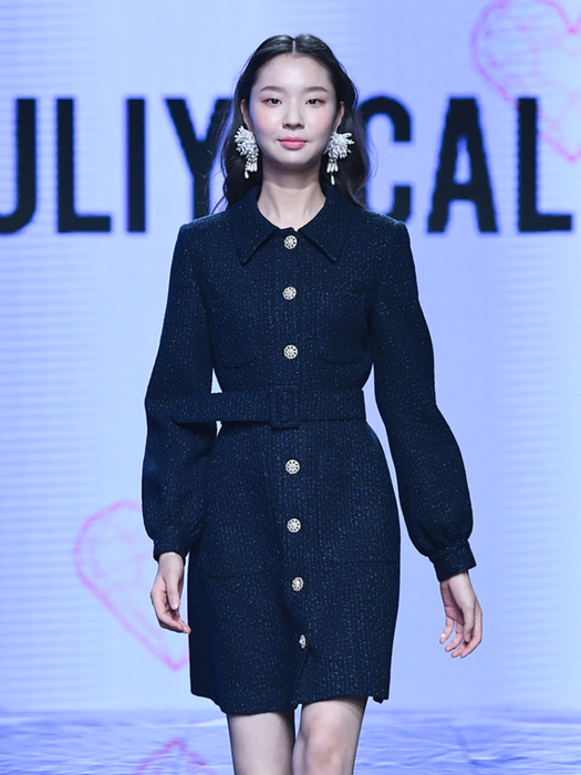 20FW CALLA23 Twinkle ops Premium  Tweed Navy(네이비)