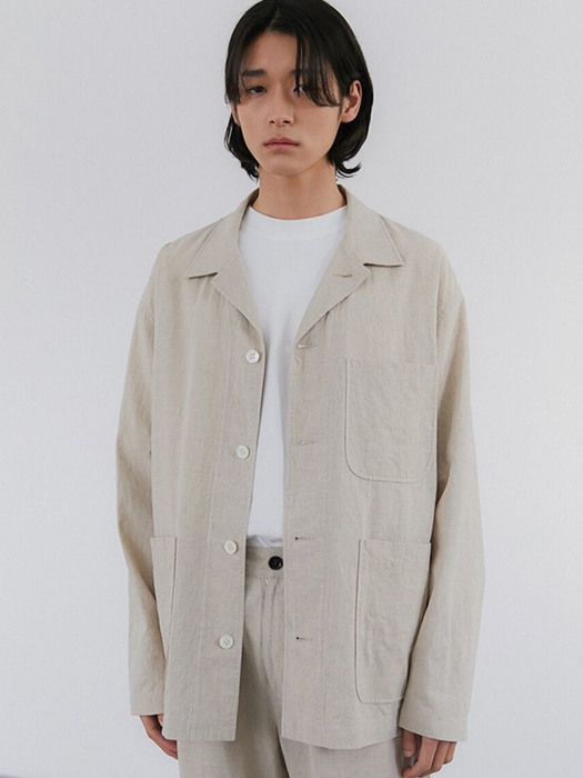 	RIPLEY LINEN JACKET (IVORY)