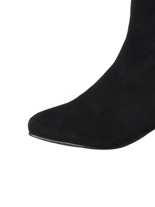 [리퍼브][225~250]Bailey Square Toe Ankle Boots/B2032/SBK