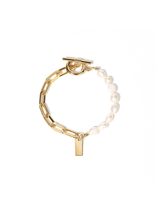 pearl chain mix bracelet