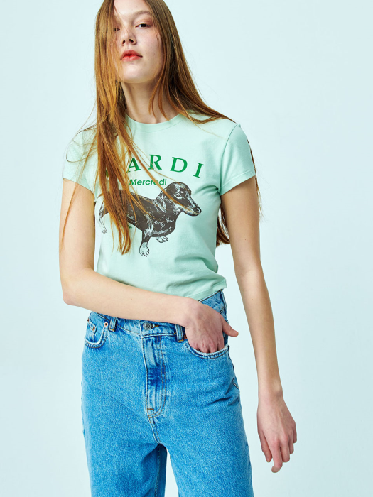 CROPPED TSHIRT - DDANJI - MINT