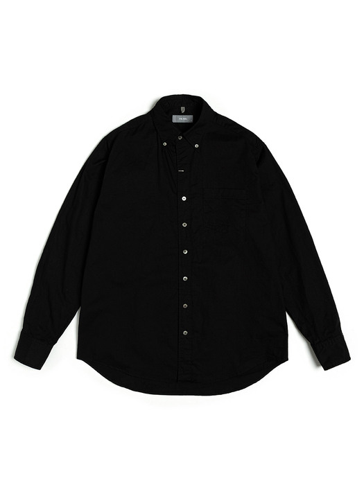 Buttonless shirt (Black)