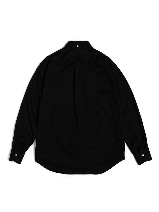 Buttonless shirt (Black)