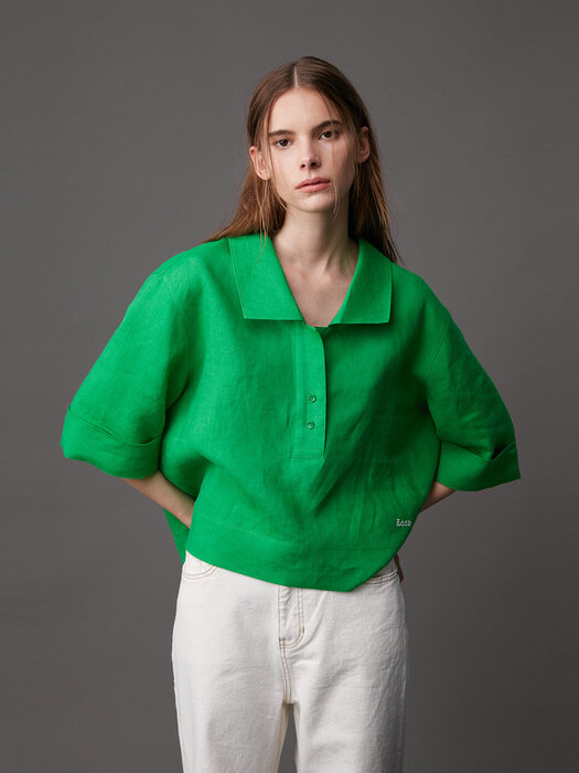 Blouse Polo Summer Nature Green