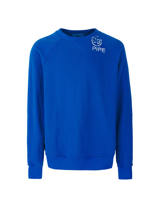 Over Fit PIPE Sweatshrit (Blue)