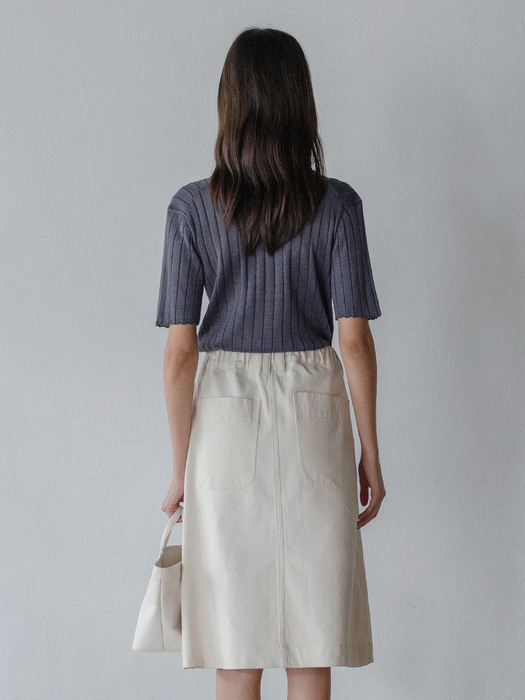 Palma cotton skirt (Ivory)