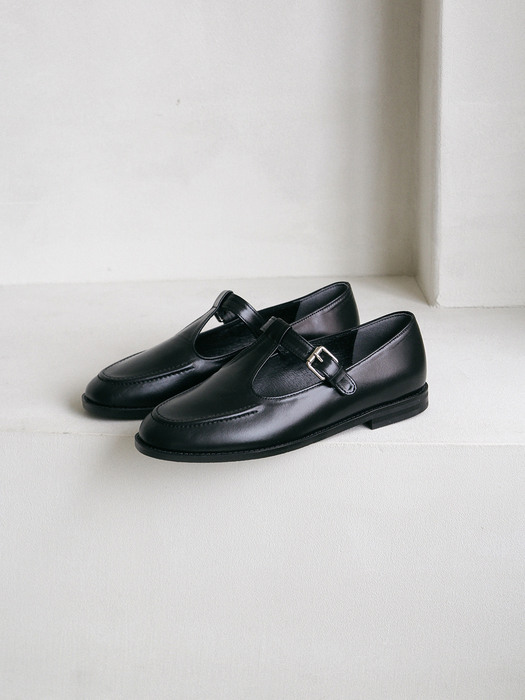 VEVERS T-strap loafer_CB0043_black