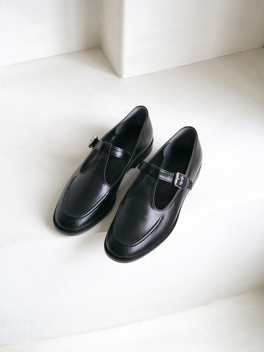 VEVERS T-strap loafer_CB0043_black