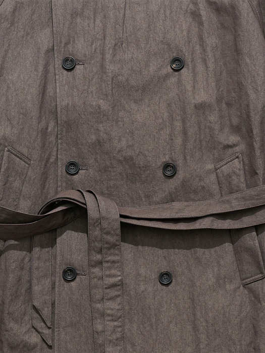 OVERSIZED TRENCH COAT / CHARCOAL