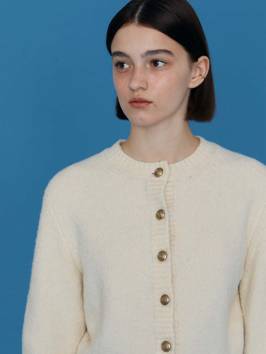Boucle cardigan - IVORY (HSSW1DH91IV)