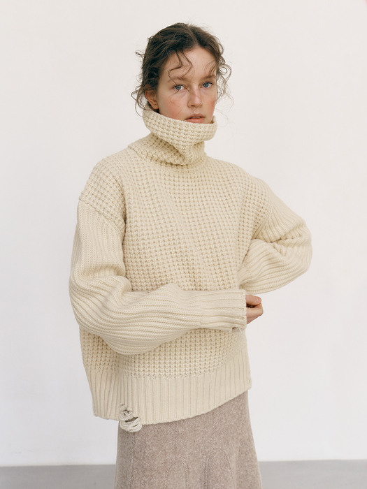 AIR WOOL PULLOVER [IVORY]