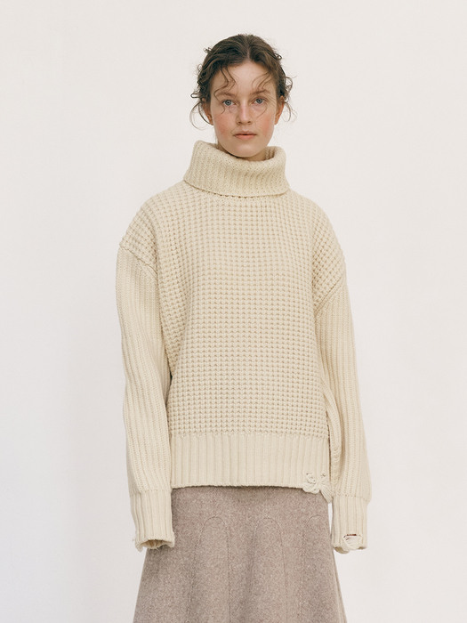 AIR WOOL PULLOVER [IVORY]