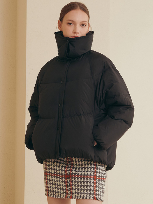 DETACHABLE COLLAR GOOSE DOWN JACKET [CREAM][MINT][BLACK]