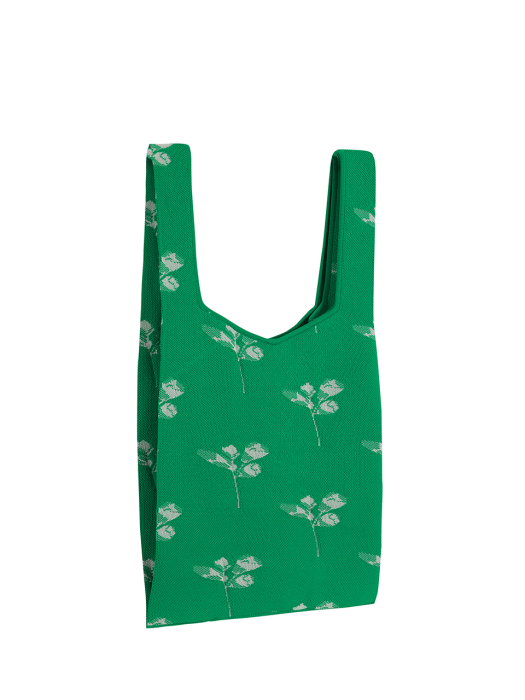 HOME Jacquard Knit Bag - Green