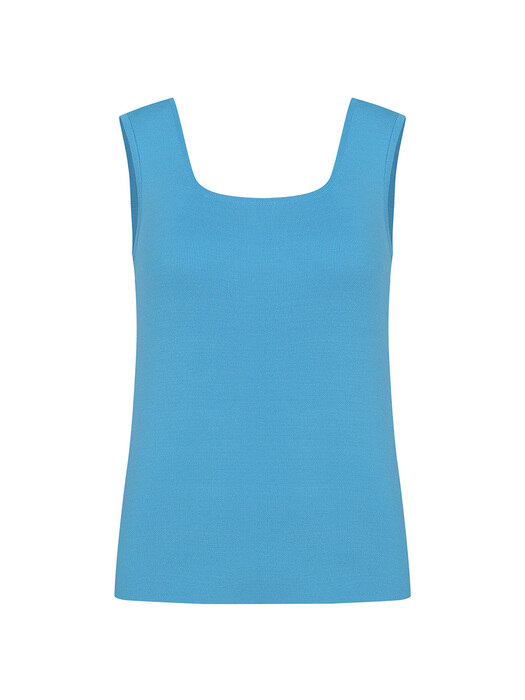 [단독]Two-Way Sleeveless Knit Top-Sky Blue