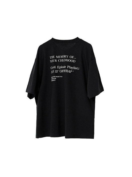 DISORDER TYPO DIGITAL T-SHIRT_BK