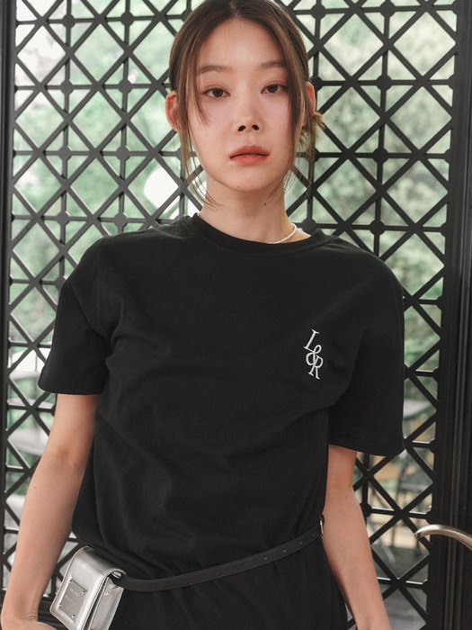 [단독][1+1] Signature Logo Half-Sleeve T-shirt [12color]