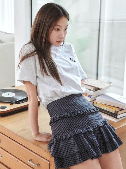 [단독][1+1] Signature Logo Half-Sleeve T-shirt [12color]