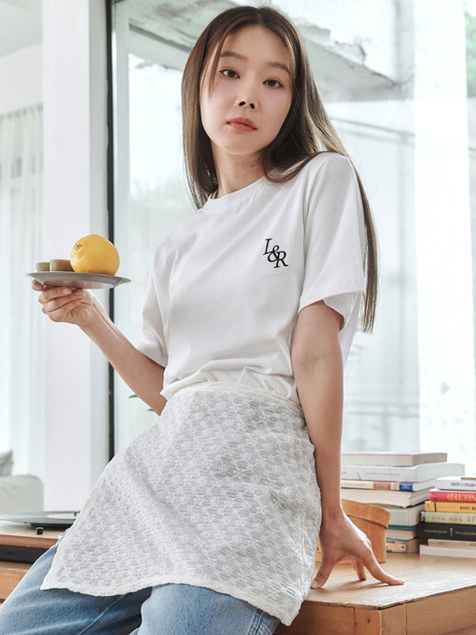 [단독][1+1] Signature Logo Half-Sleeve T-shirt [12color]