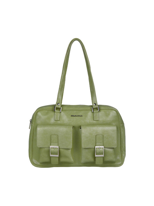 [필인더블랭크]Trapezoid PK Shoulder Bag (olive) [W CONCEPT]