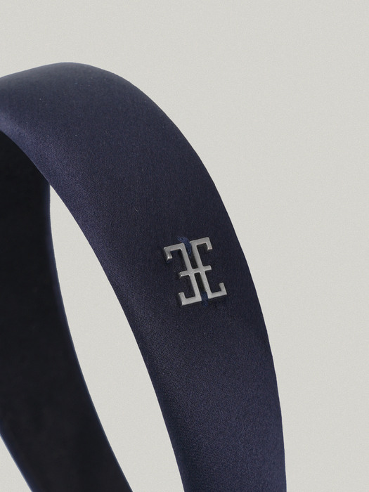 CLASSIC LOGO HAIR BAND [NAVY - SILK]