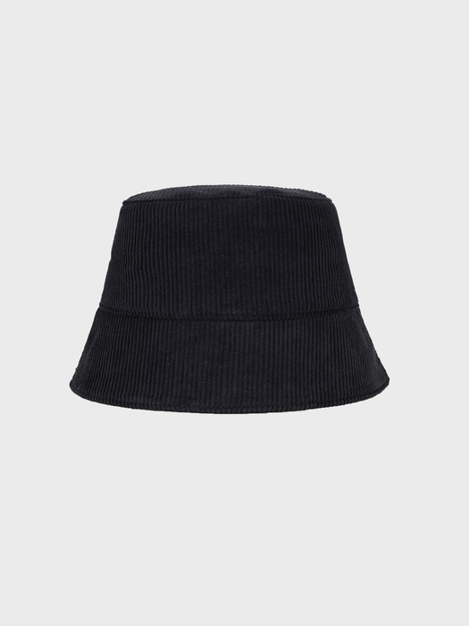 CORDUROY DEEP BUCKET HAT_BLACK