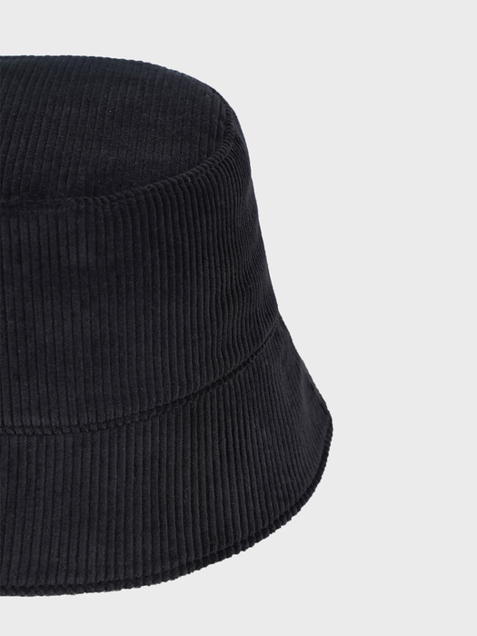 CORDUROY DEEP BUCKET HAT_BLACK