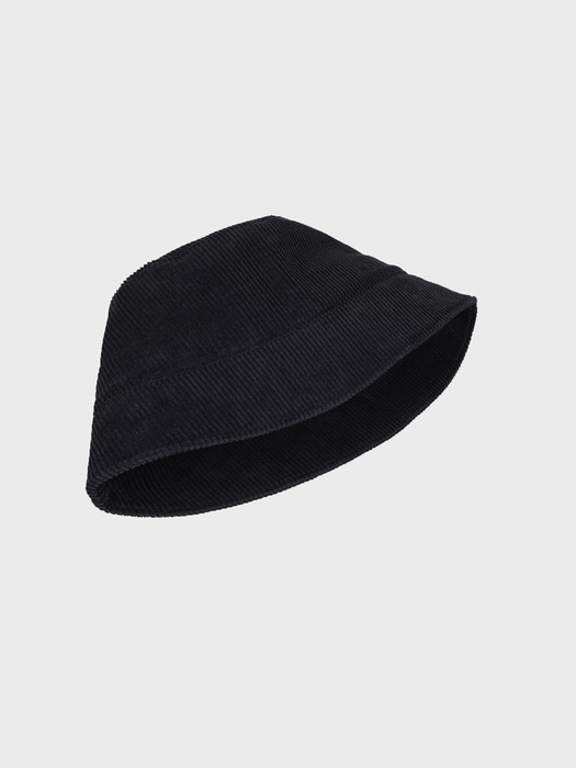 CORDUROY DEEP BUCKET HAT_BLACK