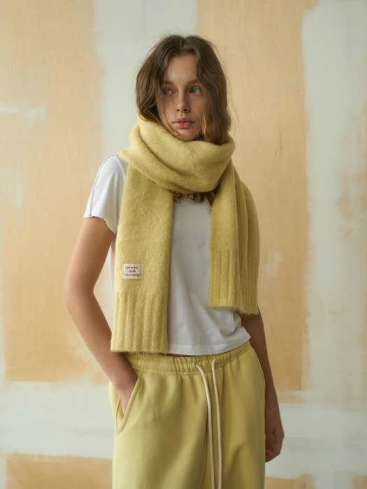 Woolpaca Muffler / Lemon