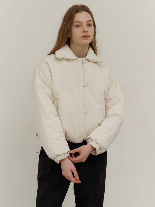 1.51 Cropped string puffer (Butter)