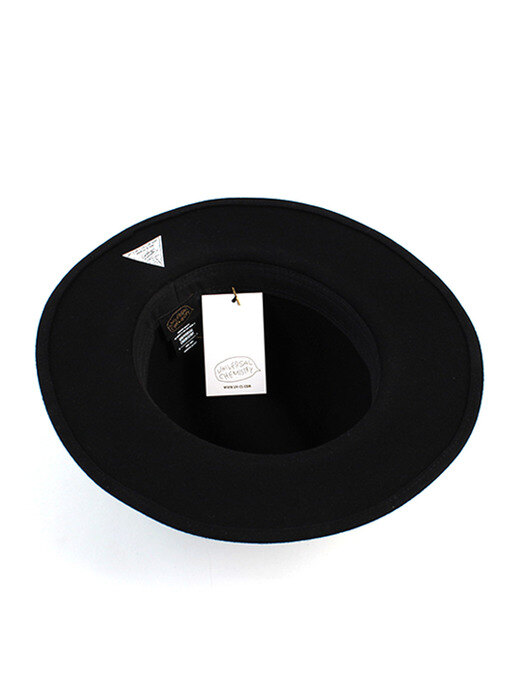 Basic Line Black Wool Fedora 울페도라