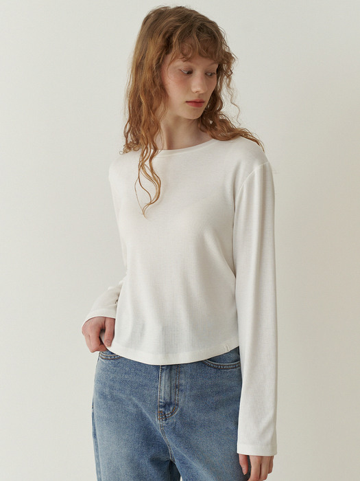 2.15 Plain sleeve tshirt (Ivory)