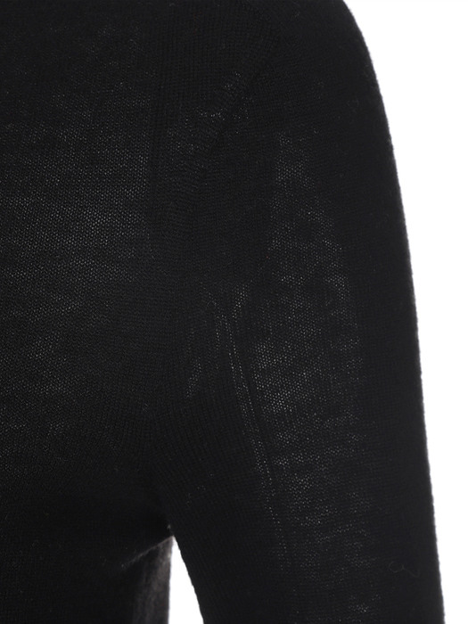 Wholegarment Long Sleeve Knit Black