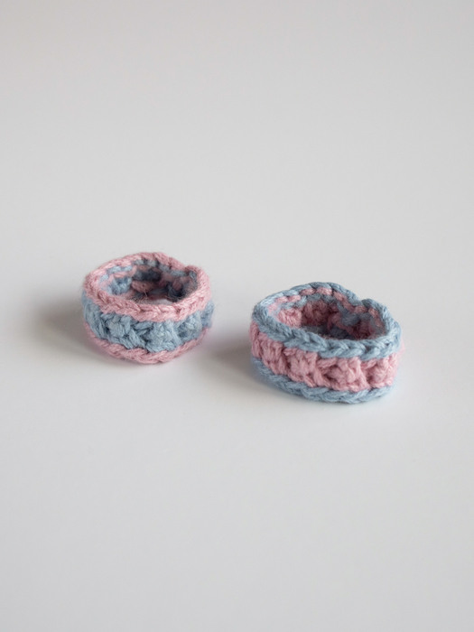 Vintage color knit ring (2colors)