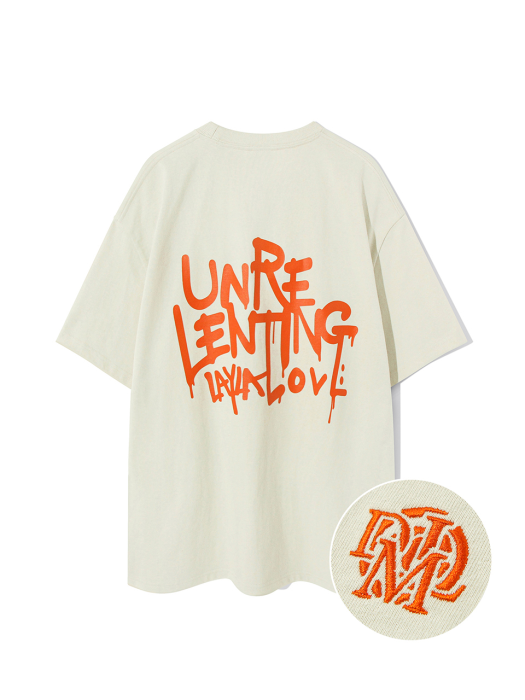 Unrelenting Graffiti Short Sleeve T-shirt Short Sleeve T79 Beige