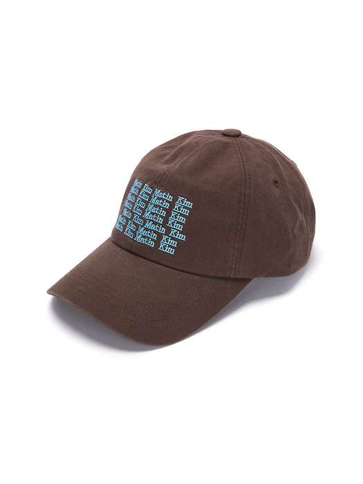 LETTERING BALL CAP IN BROWN