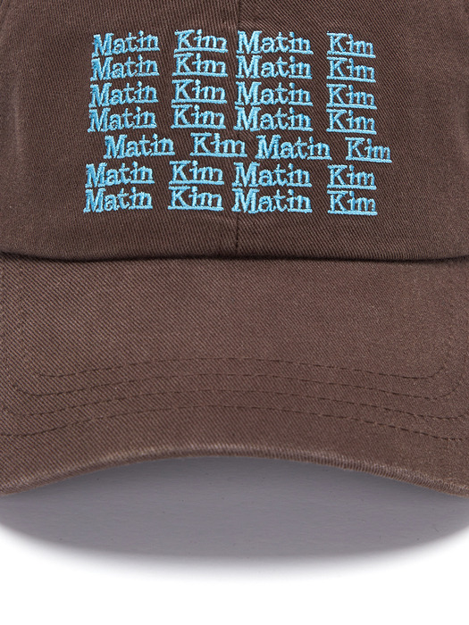 LETTERING BALL CAP IN BROWN