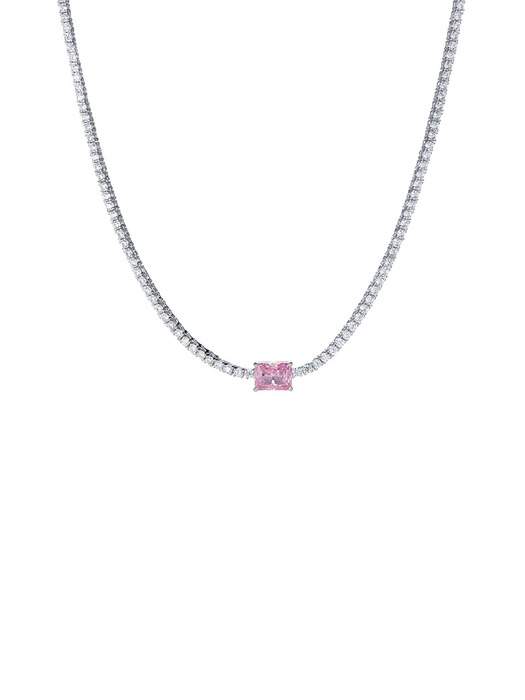 Gianna Color-stone Tennis Necklace