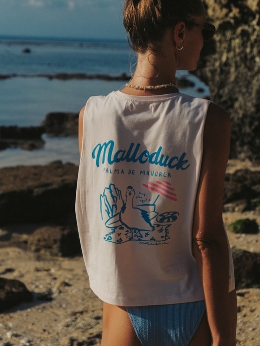Sleeveless-Crop shirt _ Malloduck / 2color