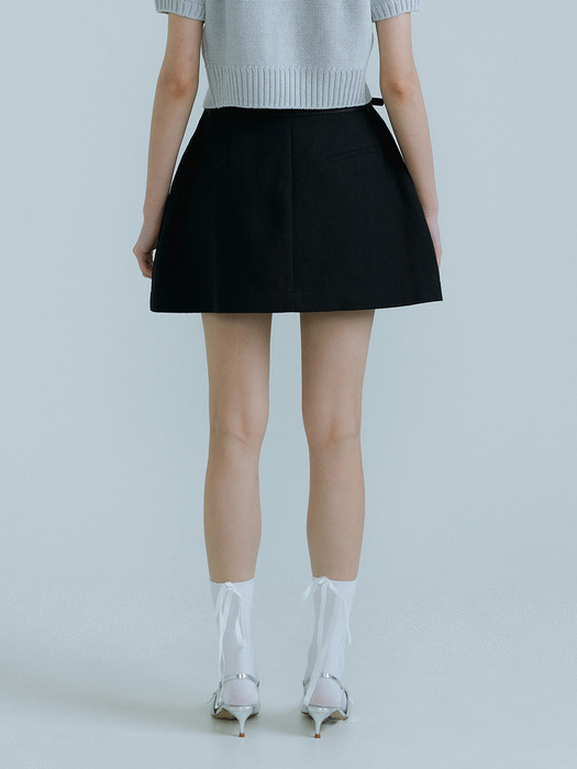 23SS_A-Line Mini Skirt (Black)