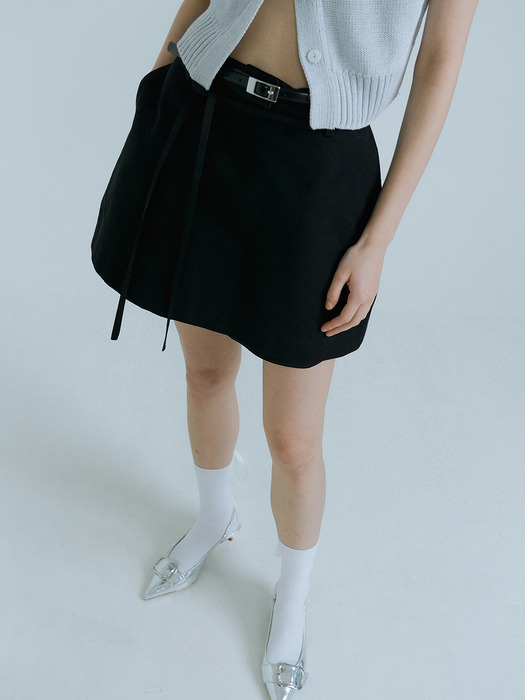 23SS_A-Line Mini Skirt (Black)