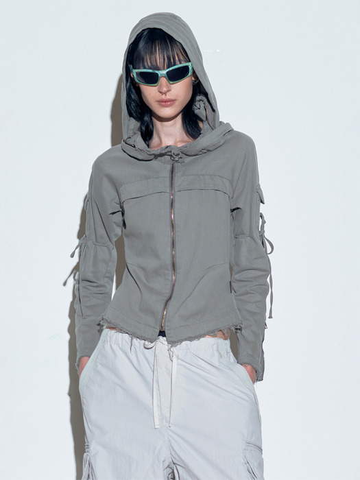 SCULPTOR グレー ロウエッジコットンジャケット 스컬프터(SCULPTOR) Low Edge Cotton Jacket Gray - 사이즈