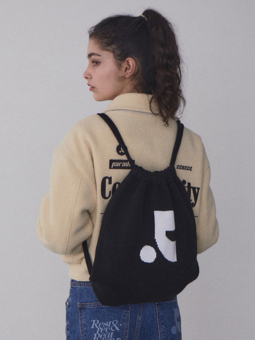 【Rest & Recreation】RR JACQUARD STRING BACKPACK rest & recreation] RR JACQUARD STRING BACKPACK - SKYBLUE